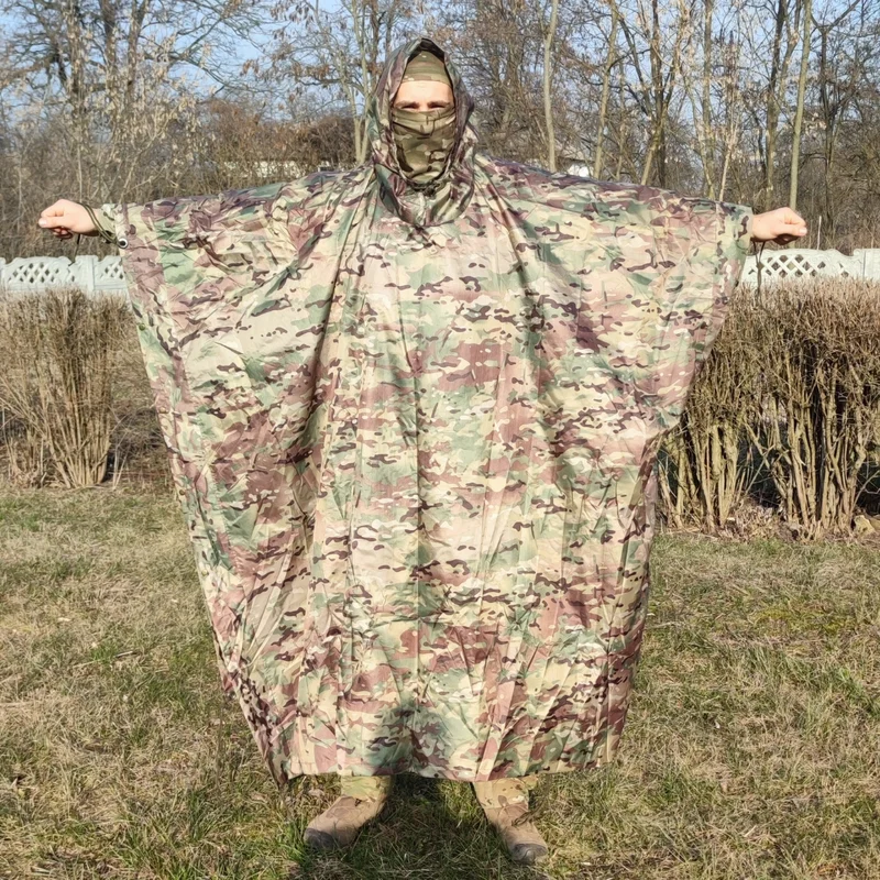 Маскувальний плащ дощовик (пончо) Signal Мультикам L/XL