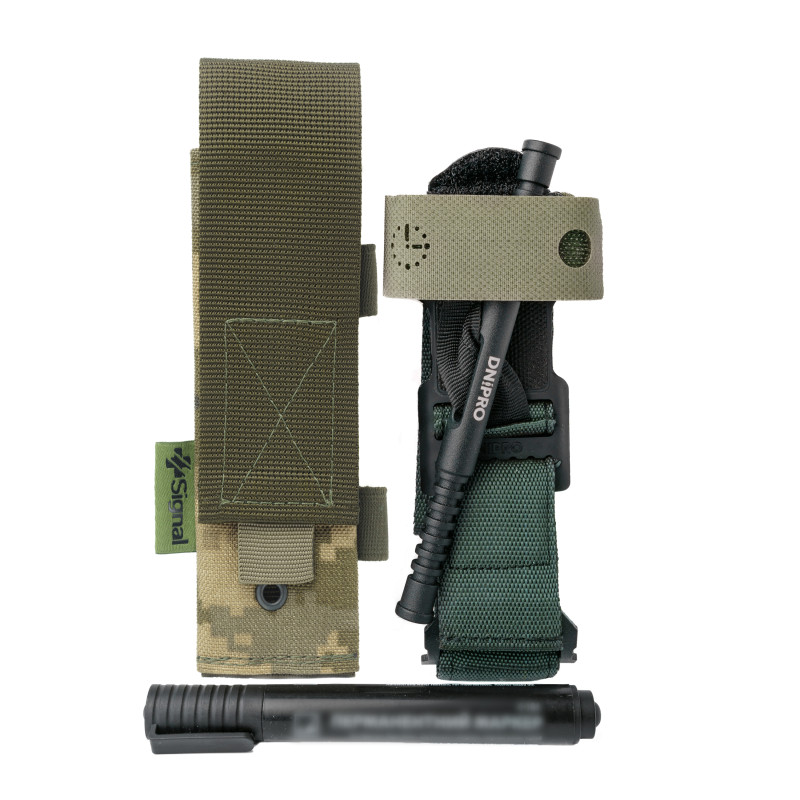 Турнікет Dnipro з підсумком (Тип-3) Піксель (Cordura) і маркером в комплекті