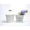 Відро 2л з тисненням, "FLOWERS & GARDEN" Vitan, колір білий