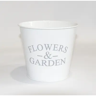 Кашпо декоративне 1л "FLOWERS & GARDEN" Vitan, колір Білий, 130*98*140