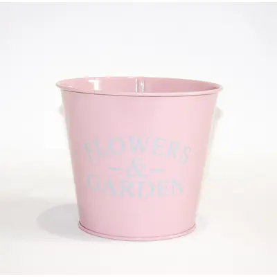 Кашпо декоративне 2л "FLOWERS & GARDEN" Vitan, колір Рожевий, 140*110*157 метал