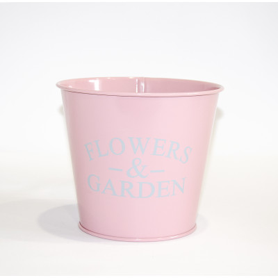 Кашпо декоративне 1л "FLOWERS & GARDEN" Vitan, колір Рожевий, 130*98*140, метал