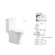 Унітаз Aton TRN JL 64X35X80 білий ( А0060307 )