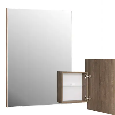 Дзеркало з шафкою підвісна Kolour 550*700 (Оксід) ( А0058306 )