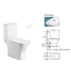 Унітаз Henk TRN JL 64X35X80 білий ( А0060308 )