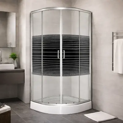 Душова кабіна INSANA Geja Black Line (JK) 90х90х205 мілкий піддон ( А0059652 )
