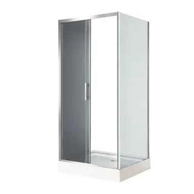 Душова кабіна INSANA Fiona 80 Grey 110*80*205 мілкий піддон 15 см ( А0059246 )