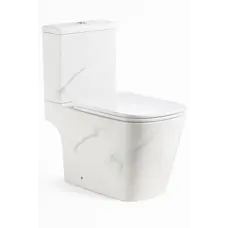 Унітаз SY 1000 paint rim 65*36.5*78.5 білий мармур ( А0060302 )