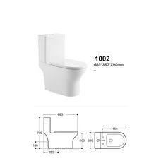 Унітаз SY 1002 68.5*38*79 білий ( А0058455 )