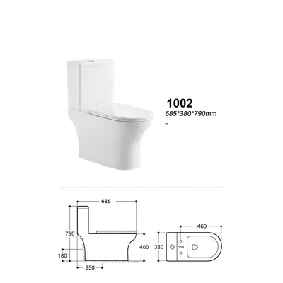 Унітаз SY 1002 68.5*38*79 білий ( А0058455 )
