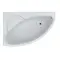 Ванна акрилова асиметрична FIONA 150x100 L + ноги + екран під ванну ( А0045121 )
