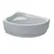 Ванна акрилова асиметрична FIONA 150x100 L + ноги + екран під ванну ( А0045121 )