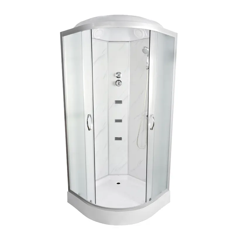 Гідробокс TKF100/1 Білий оникс WG 100х100x215 мілкий піддон ( А0046385 )