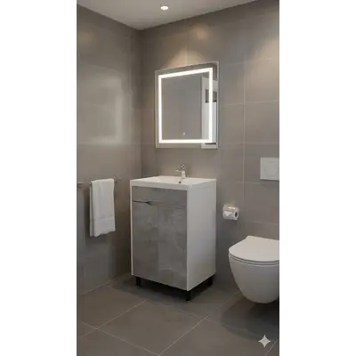 Тумба Loft Д2 (Бетон) до умивальника Idea-55 ( А0060502 )