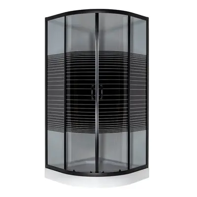 Душова кабіна VIVIA 091 Black s line JK New 90*90*191 мілкий піддон ( А0055604 )
