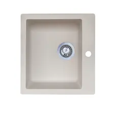 Мийка гранітна Barni біла 45,5х49 ( А0049282 )