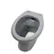 Унітаз дачний D-grey 46.5*37.0*35.0 сірий без сидіння ( А0057420 )