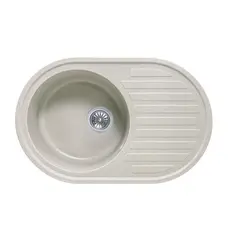 Мийка гранітна GRACIA біла 77х50 ( А0050359 )