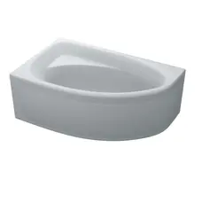 Ванна акрилова асиметрична ELLA 160x100 L + ноги + екран під ванну ( А0045127 )