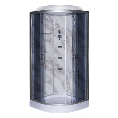 Гідробокс TKF100/1 Мармур BG 100х100x215 мілкий піддон ( А0048381 )