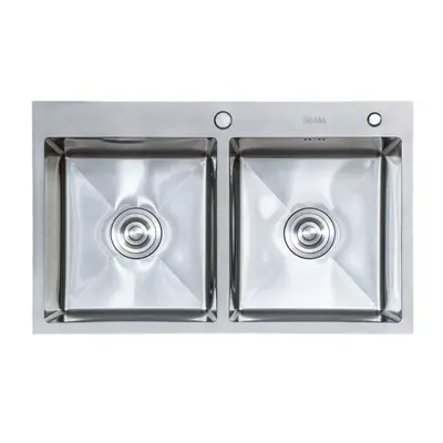 Мийка кухонна TOPAZ 7848 з нержавіючої сталі 78*48*23 satin ( А0056977 )