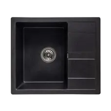 Мийка гранітна SMART 50х58 чорна з білим ( А0044240 )