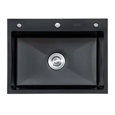 Мийка кухонна EXTOR IB 6050 з нержавіючої сталі 60*50*22 ЧОРНА ( А0059857 )