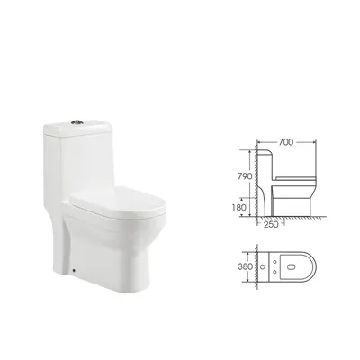 Унітаз-моноблок Iton JL 70x38x79 білий ( А0060306 )