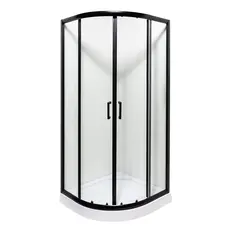Душова кабіна INSANA MIRA чорна 90x90x205 з мілким піддоном ( А0046234 )