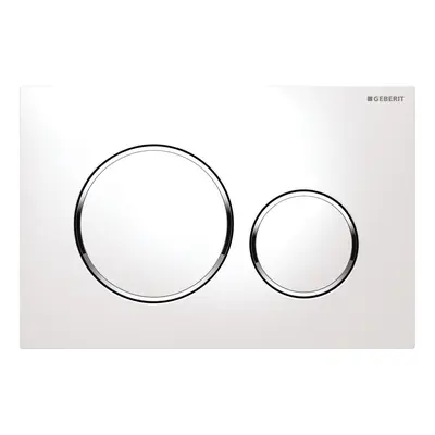 Змивна клавіша Sigma 20, подвійний змив, білий матовый/хром глянцевий/білий матовий Змивна клавіша Sigma 20, подвійний змив, білий матовый/хром глянцевий/білий матовий