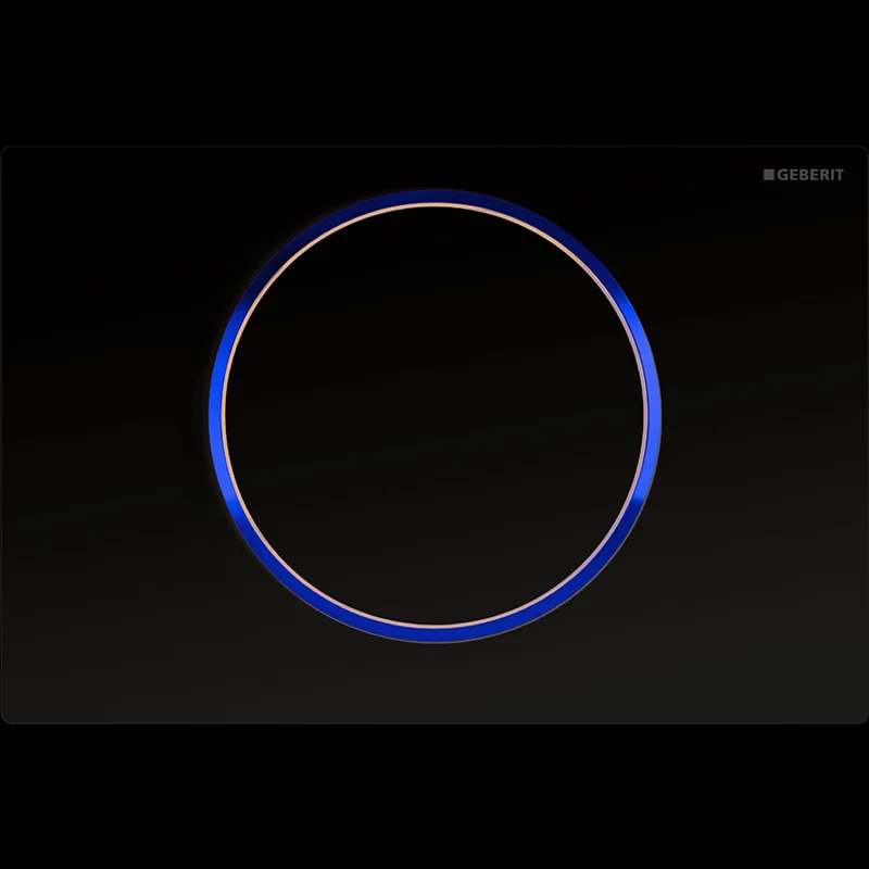 115.758.KK.5 Geberit Sigma 10,клавіша з системою змив/стоп,пластик,біла/позолота/біла