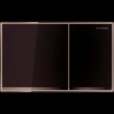 Змивна клавіша Sigma 60, подвійне змивання, скло біле