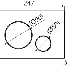 Інсталяція AlcaPlast 4в1 AM101/1120 з хромованою круглою кнопкою M671 + підвісний унітаз ROUND