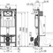 Інсталяція AlcaPlast 4в1 AM101/1120 з хромованою круглою кнопкою M671 + підвісний унітаз ROUND