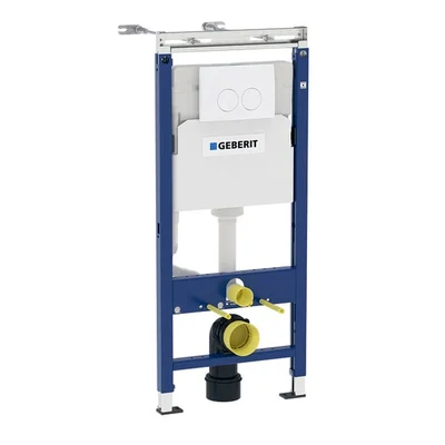 Geberit Duofix Plattenbau для підвісного унітазу, H112, з клавішею Delta 21 хром