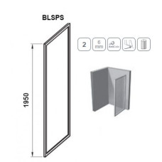 S80C Бічна панель 800x1900 мм скло прозоре