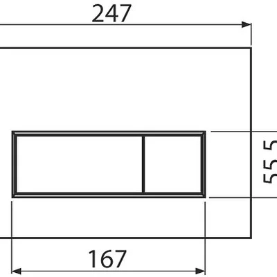 Інсталяція AlcaPlast 4в1 AM101/1120 з хромованою прямокутною кнопкою M571 + підвісний унітаз ROUND