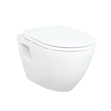 TERRA Унітаз підвісний, кришка Tefen з сидінням Duroplast, з механізмом soft-close, біла