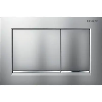 Змивна клавіша "Omega 30", пластик, хром матовий / хром глянцевий / хром матовий Змивна клавіша "Omega 30", пластик, хром матовий / хром глянцевий / хром матовий