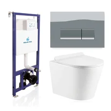 Інсталяція Koller Pool Alcora ST1200 + панель змиву Integro Chrome + підвісний унітаз ORION