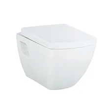 TETRA Унітаз підвісний, кришка з сидінням Duroplast, з механізмом soft-close, біла