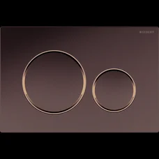 Змивна клавіша Sigma 20, подвійний змив, хром матовий/хром глянцевий/хром матовий