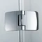 N90PС Душова кабіна NEON пентагональна Chrome 900x900x1950 мм скло 8мм прозоре (2 частини)