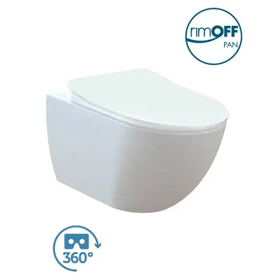 FREE Rim-Off Унітаз підвісний безободковий FREE Rim-Off Унітаз підвісний безободковий