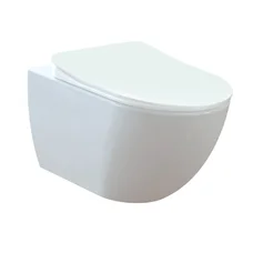 FREE Унітаз підвісний, кришка з сидінням Duroplast, з механізмом soft-close, біла