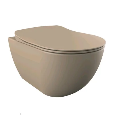 FREE Унітаз підвісний, кришка з сидінням Duroplast, з механізмом soft-close, капучино матовий
