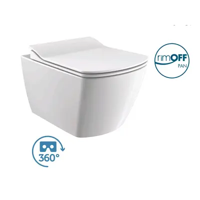 ELEGANT Rim-Off Унітаз підвісний безободковий ELEGANT Rim-Off Унітаз підвісний безободковий