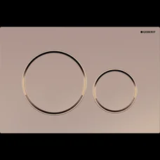 Змивна клавіша Sigma 20, подвійний змив, чорний/хром глянцевий/чорний