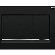Змивна клавіша Sigma 30, подвійний змив, чорний/хром глянцевий/чорний