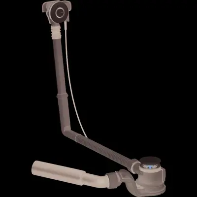 150.756.21.1 Geberit Злив-перелив подовжений зкнопкою PushControl, d52, хром глянцевий